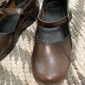 Dansko Mary Jane shoes.